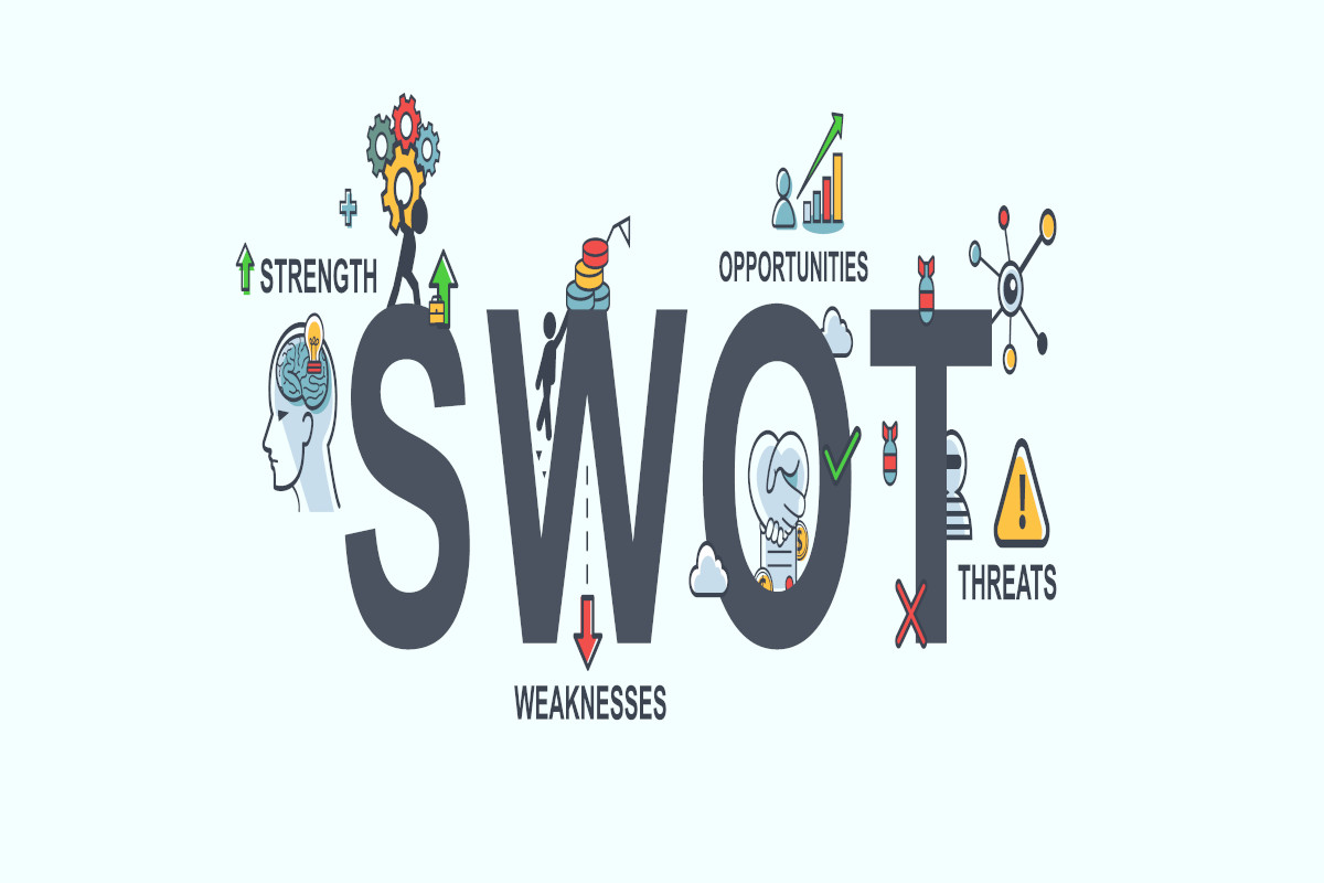 نمودار تجزیه و تحلیل SWOT.